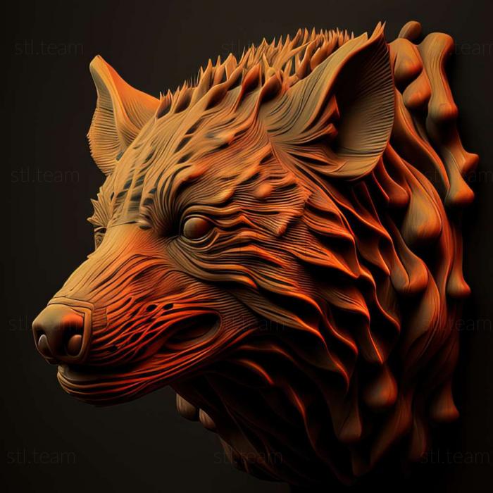 3D model hyena (STL)